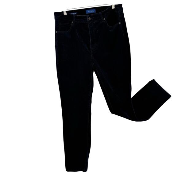 Talbots High waist Straight Leg Corduroy Jeans size 10 Navy Blue 30" Inseam - Picture 1 of 10